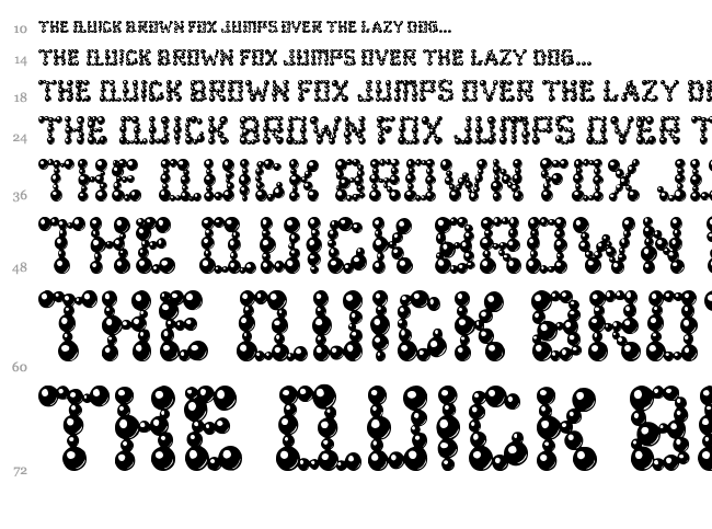 Bear Balling / Ball Bearings font waterfall